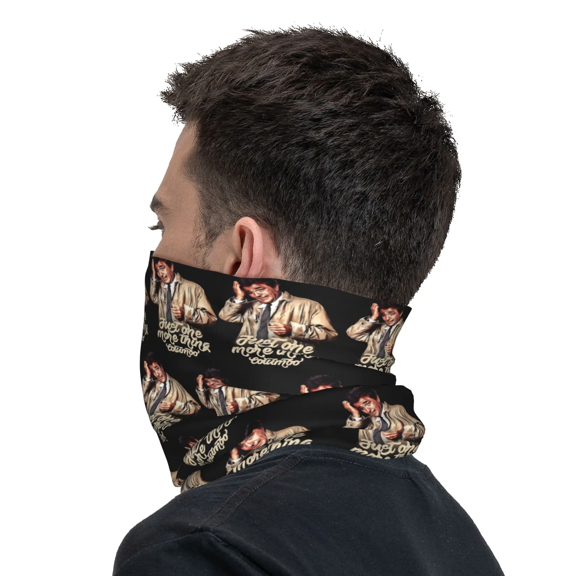 Columbo - TV Shows Bandana Neck Cover Printed Wrap Scarf Warm Face Mask Outdoor Sports Unisex Adult Winter