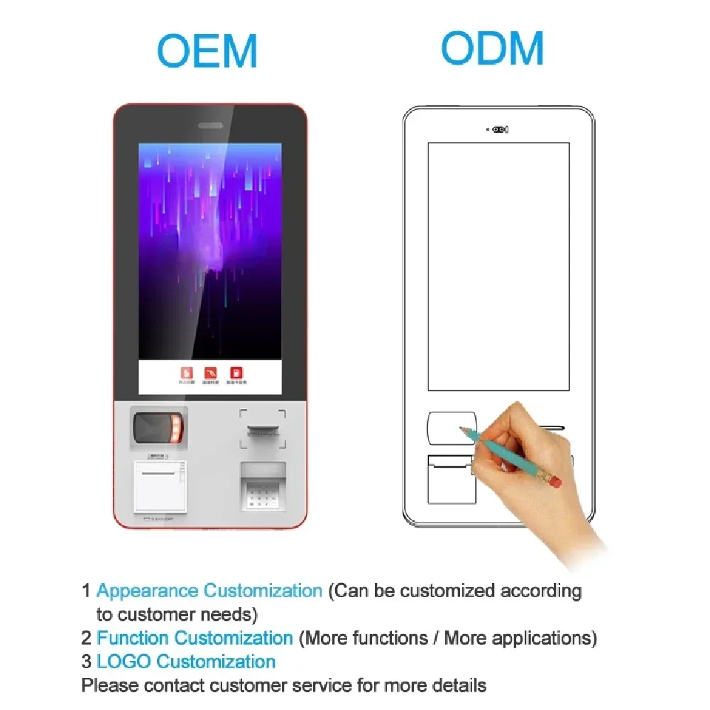 Hot sales hotel check in commercial digital display computer android cash acceptor machine payment kiosks