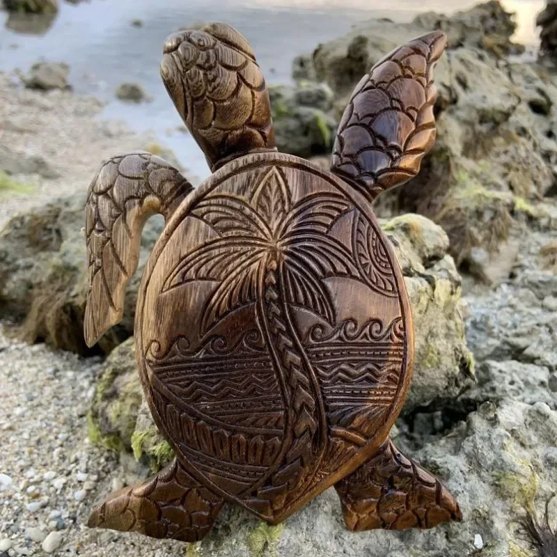 Cross-Border New Arrival Hawaiian Sea Turtle Resin Simulation Marine Animal Ornaments Garden Courtyard Decoration Ornaments