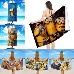 M-Minions Beach Towel Microfiber Sand Free Quick Dry Soft Sandproof Pool Towels Gift for Women Travel Gym Shower Camping