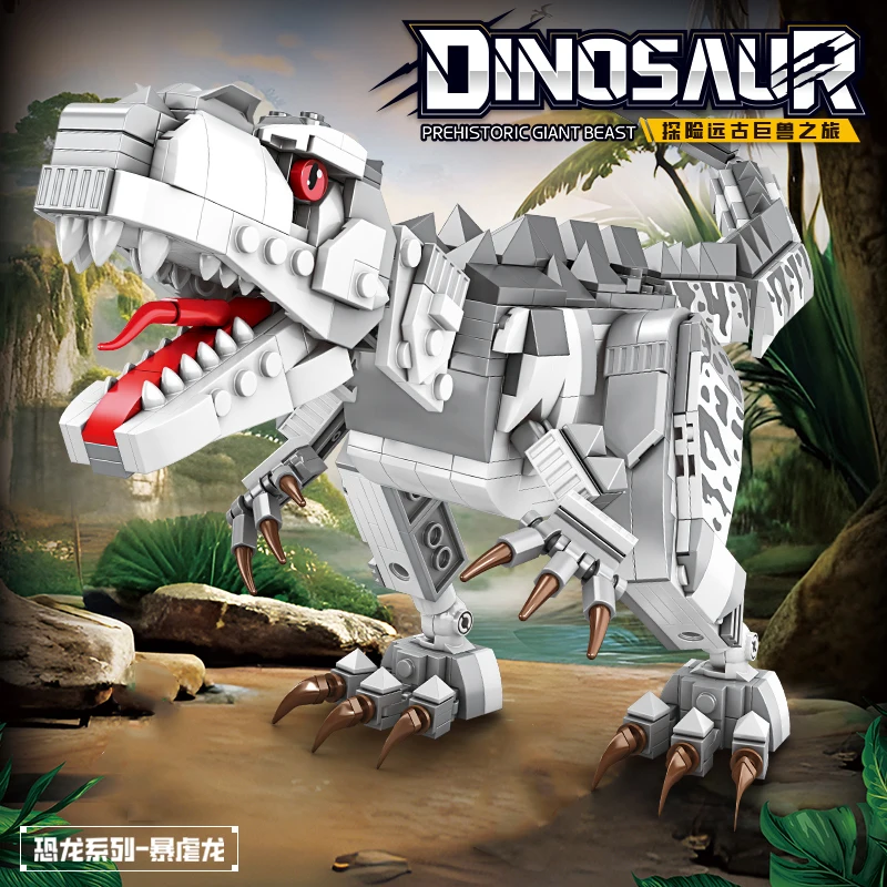 Dinosaurus bouwstenen set T-Rex model dinosauruswereld dier architectuur bakstenen kerstcadeau voor jongens meisjes kinderen
