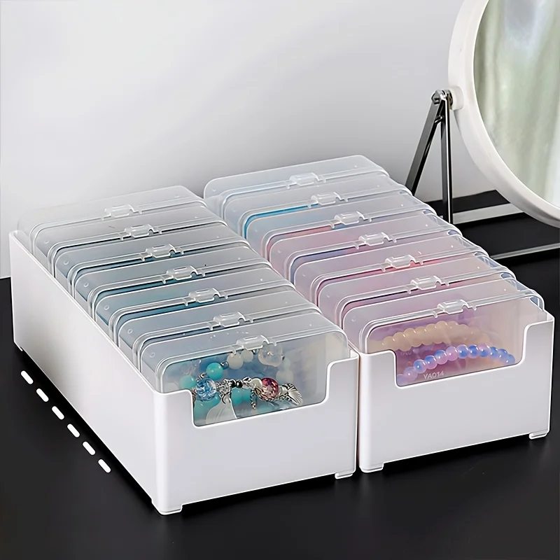 

1st,Jewelry box, bracelet, necklace, jewelry box, sealed, dust-proof, anti-oxidation, desktop organization, crystal collectibles