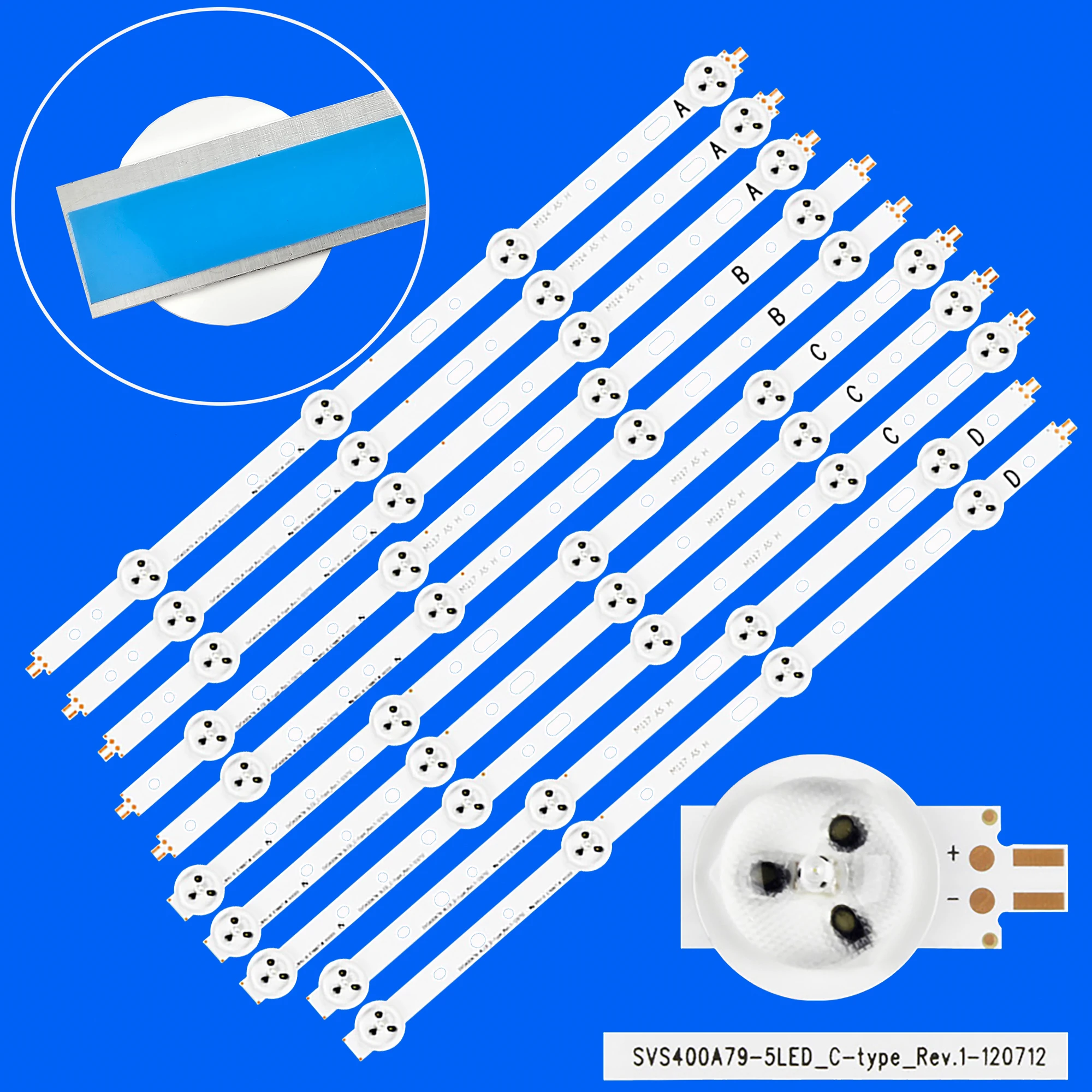 tira retroiluminacao led para md30816dk a led40e271 40d1333b 40l1353n 40pfl3107h 40pfl3108t 40pfl3118t 40pfl3118e svs400a73 svs400a79 01