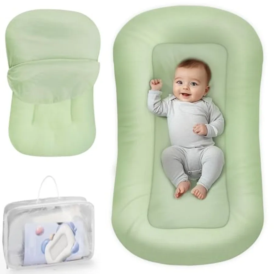 

Infant Support Cushion - Baby Support Cushion for Newborn 0-24 Months Portable Tummy Time Mat for Home and Travel Soft Cotton S