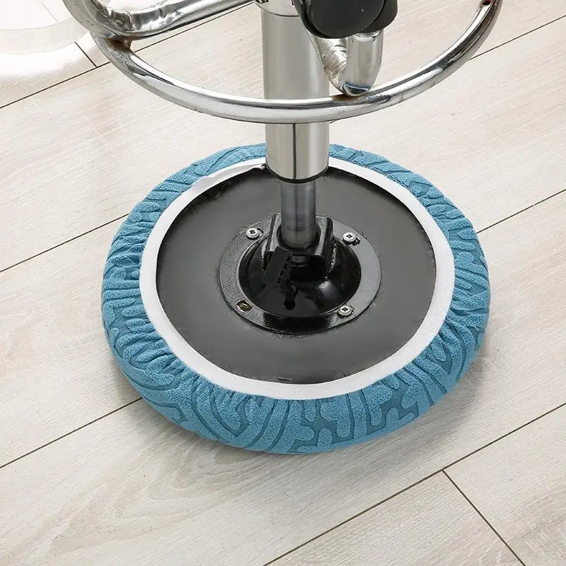 Round Stool Elastic Cushion Cover Anti-dust Wear Resistant Stretch Chair Cover for Home Dining Room Bar Stool Use