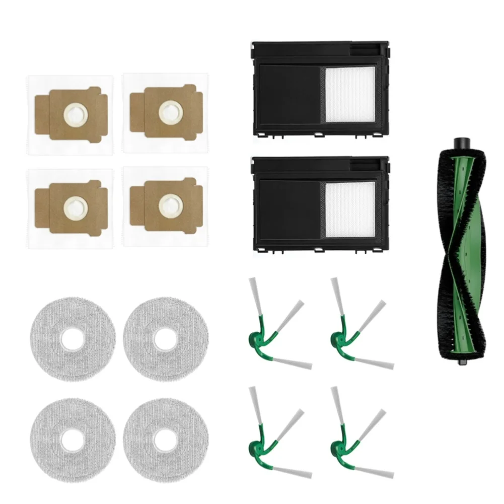 Main Brush Filter Dust Bags Side Brush Mop Cloth For Roomba Plus 415X For Combo/ 415 For Combo/ 515 Vacuum Cleaner Accessories