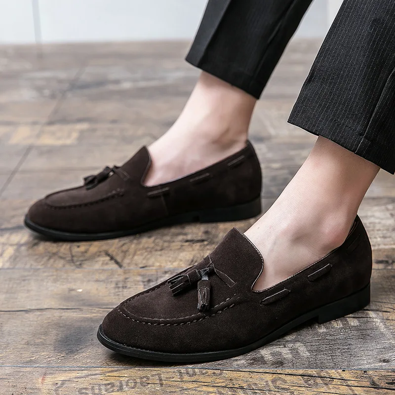 

Fashion Men's Casual Leather Shoes Men Classic British Style Penny Loafers Moccasins Mens Party Wedding Outdoor Driving Flats