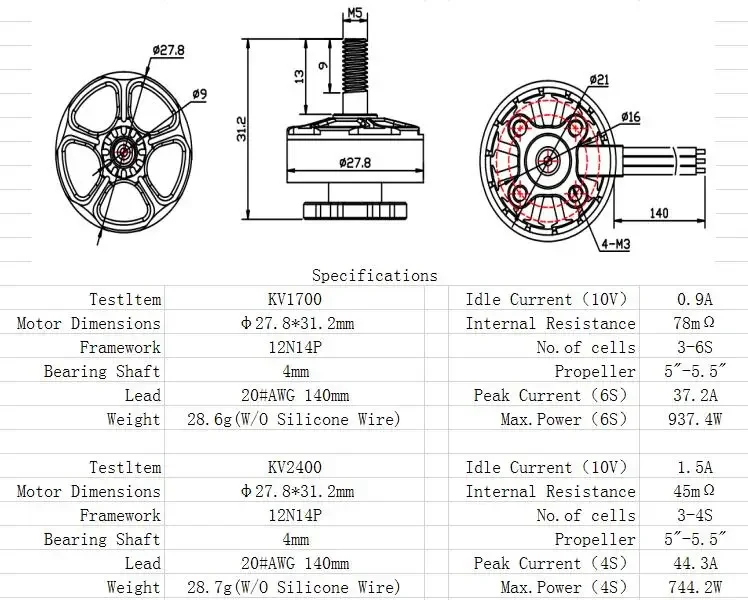 Moteur brushless Emax Freestyle FS2306 1700KV 3-6S / 2400KV 3-4S pour drone Buzz Hawk FPV Racing, pièces de rechange RC