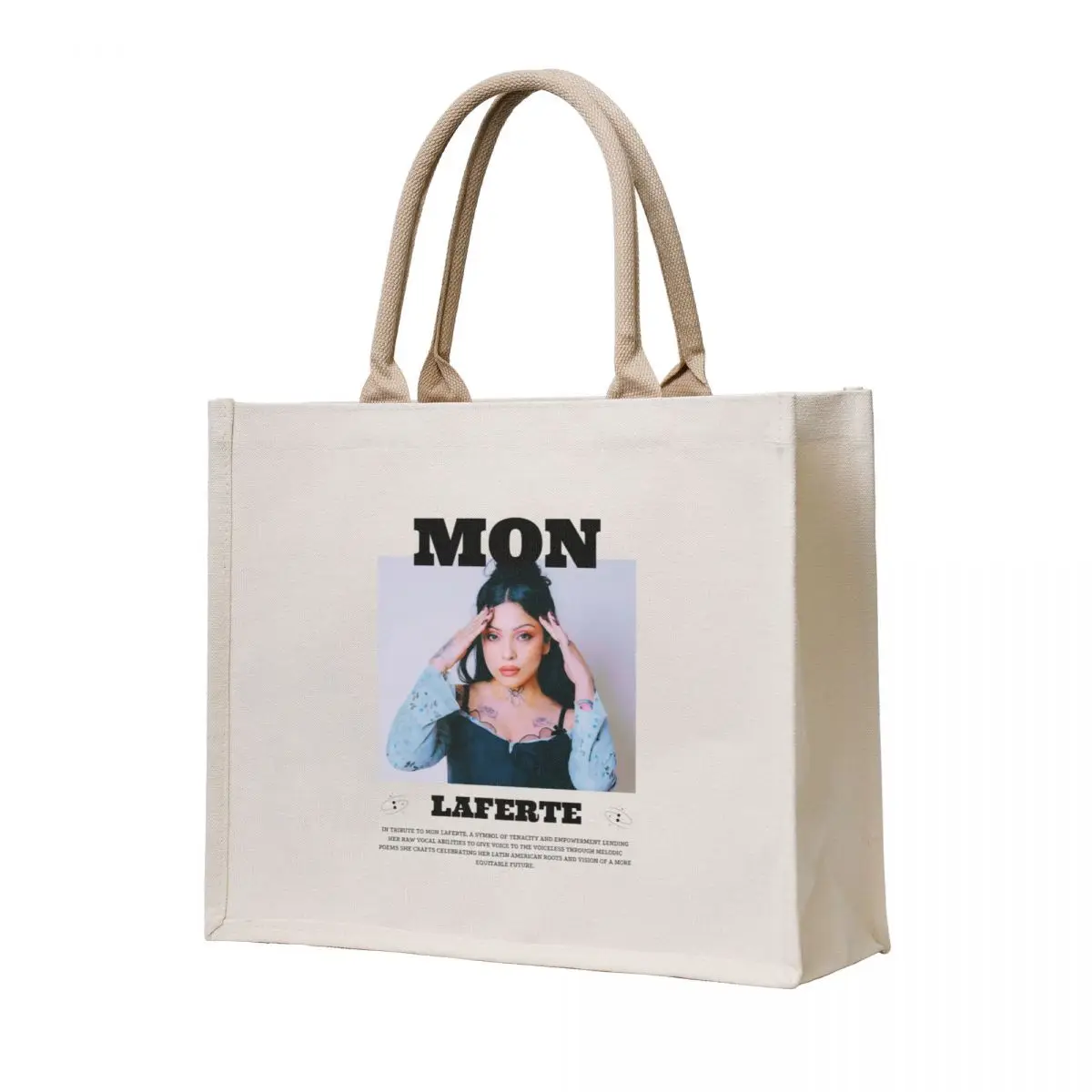 

Mon Laferte Singer Aesthetic Tote Bag Large bags for women tote bag screen shopping cart bags Shopper handbag