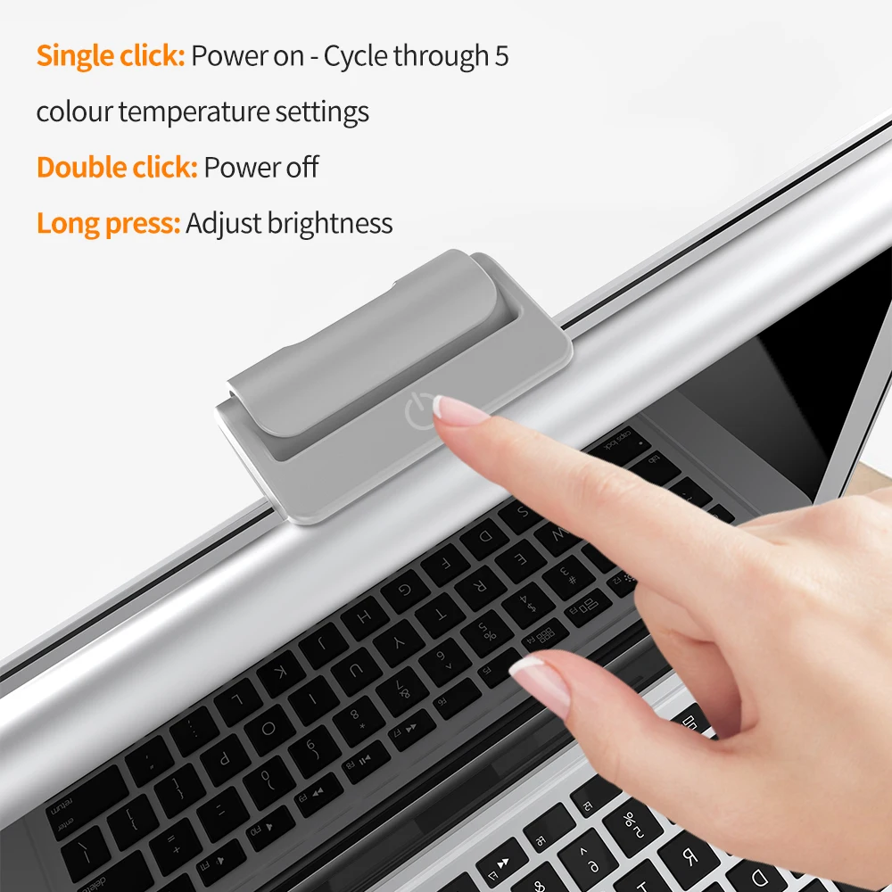 Eye-Care Lightbar Laptop Light Bar Monitor Portable Suporte Screen Hanging Light Stepless Dimming For Work Study Decorations