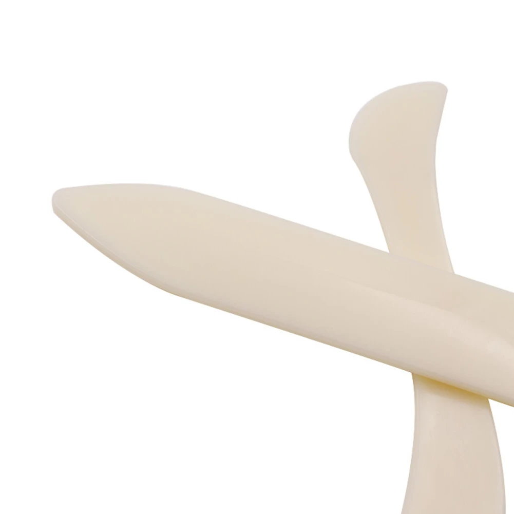 2-teiliges Set Knochenfaltwerkzeug Kunststoff-Lederfaltwerkzeug zum Falten und Rillen von Papier, Schaber, Bastelwerkzeug, imitiertes Rinderknochen-Design – Detail 20