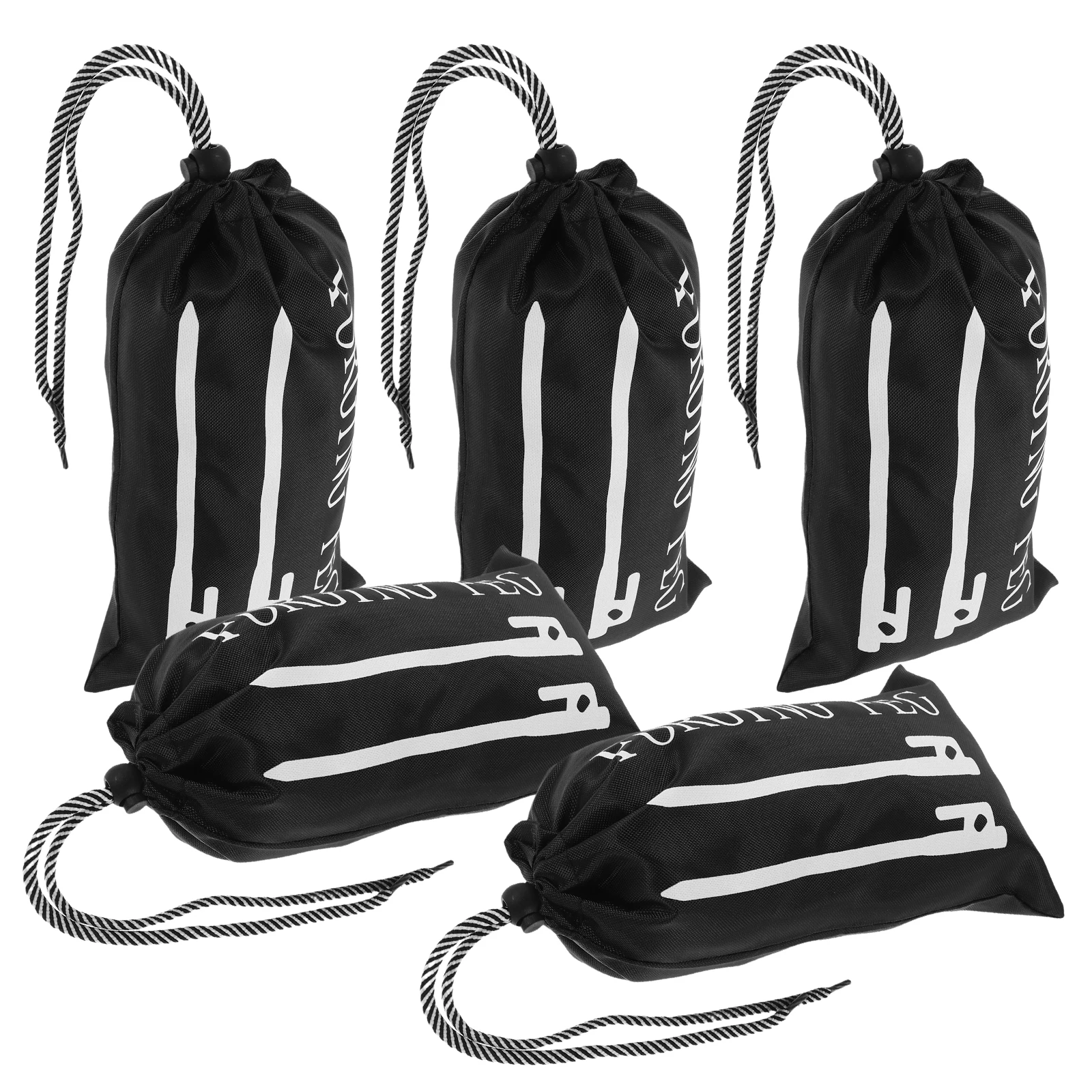 

5Pcs Tent Stake Bags Multifunctional Drawstring Pouch for Camping Hiking Gear Accessory Storage Camping Nail Bag Storage Bag