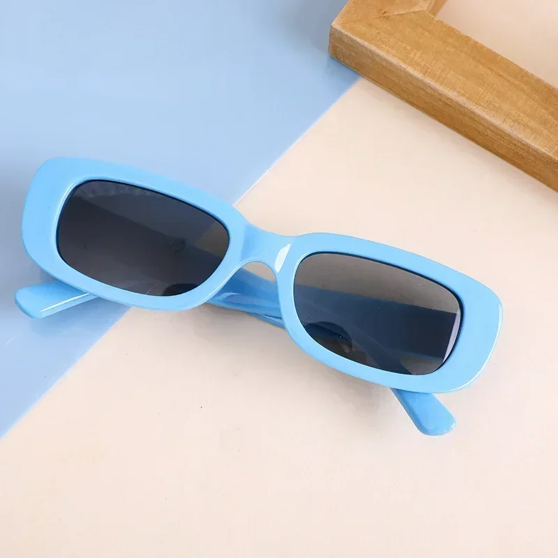 Gafas de sol rectangulares con montura cuadrada para niños, anteojos de sol para niños y niñas, accesorios para bebés