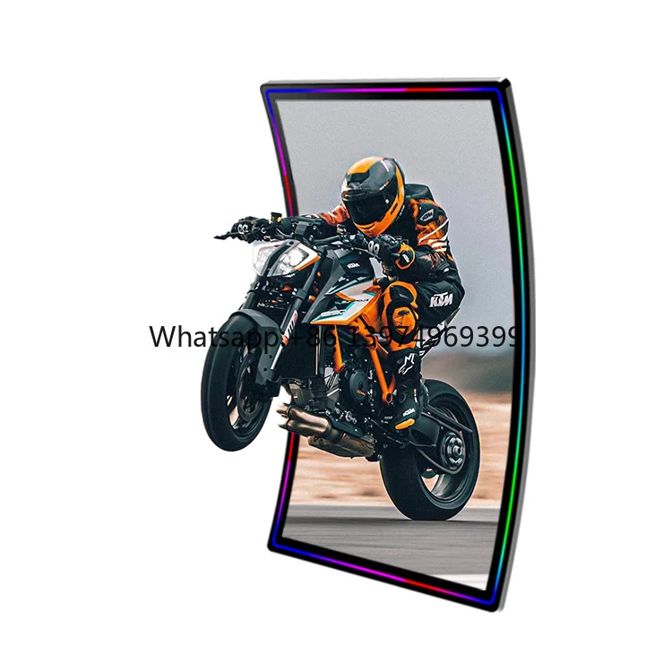 HUSHIDA 32 43 49 55 Inch Curve Game Monitor Indoor Advertising Screen
