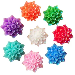 New 20pcs 20mm AB Resin Cute Flower Flatback Stone Wedding Scrapbook DIY Applique Decorate Ornament Craft SR28*2