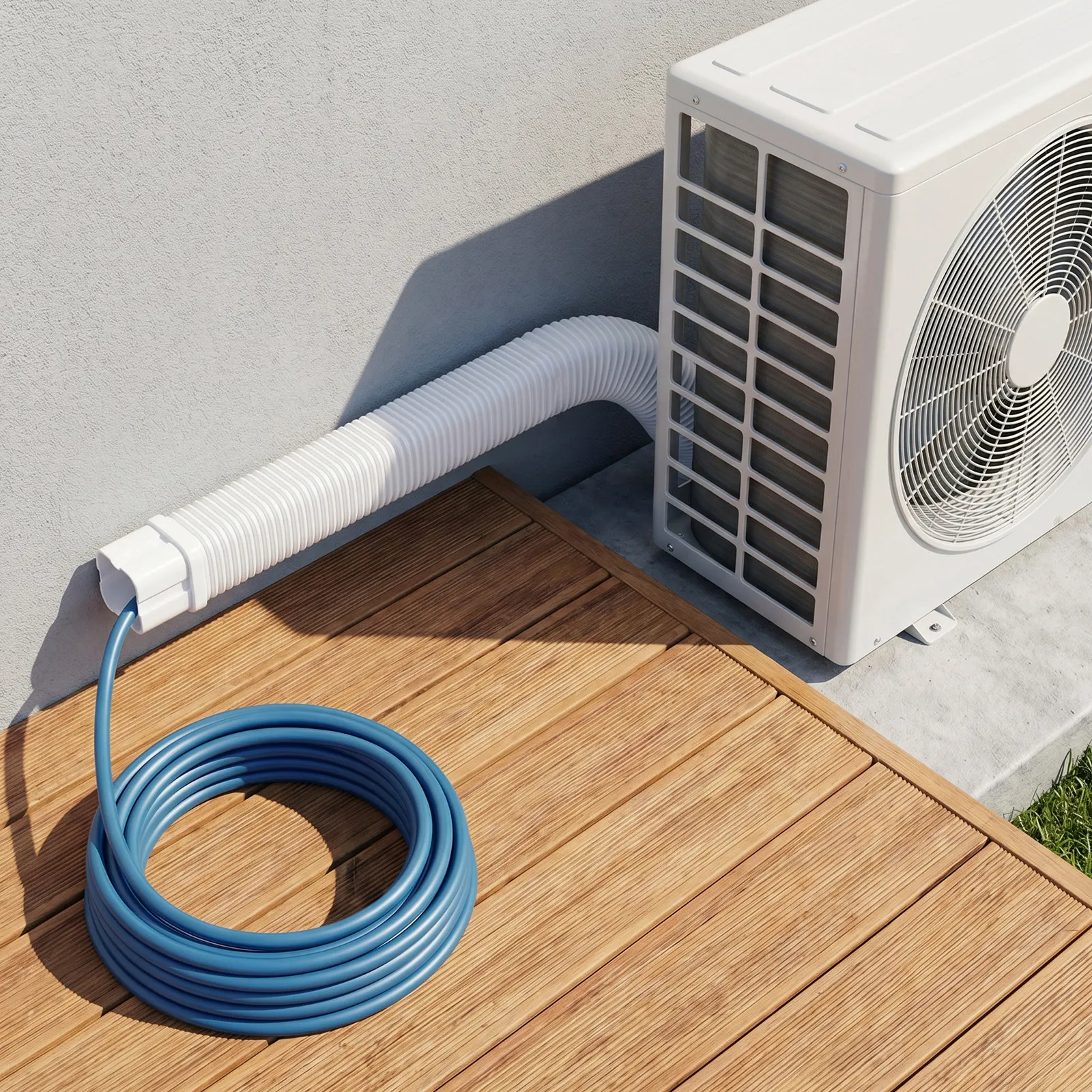 Flexible Duct for Mini Split Set Cover 24 Long Insulated Ac Hose Cover PVC Outdoor Pipe Protection Sleeve Air