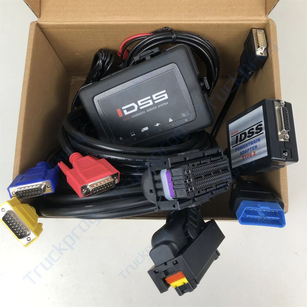Adaptor sistem servis diagnostik Isuzu CF53 laptop 2025 TIPE 2 E-idss G-idss untuk truk, excavator, alat diagnosa program pengemudi