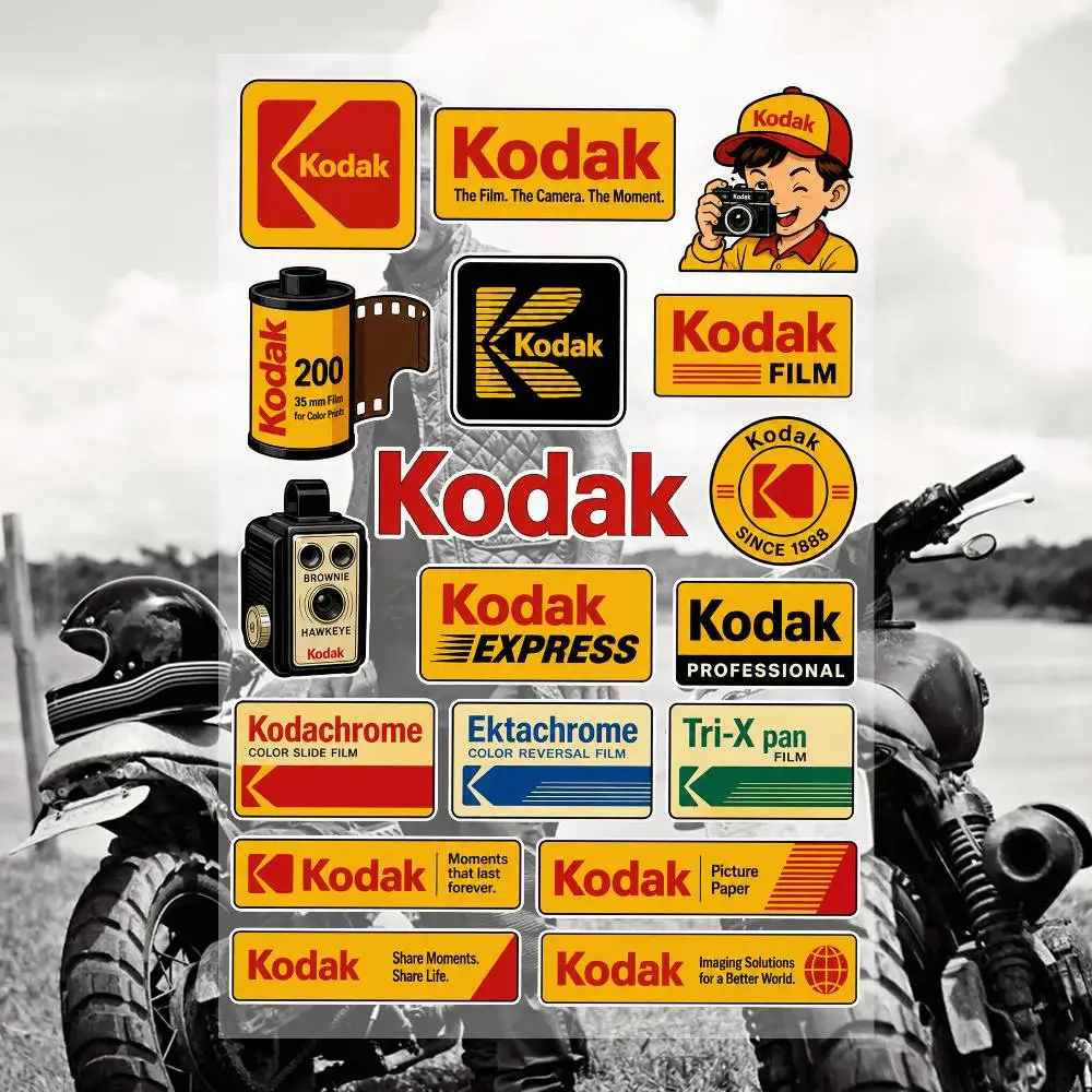 K-odaK- Ästhetische Graffiti Wasserfeste PVC-Aufkleber für Auto Motorrad Skateboard Helm Notizbuch