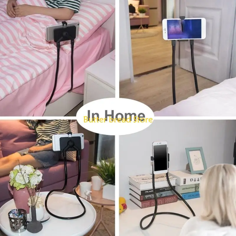 

W89C Ленивый шейный держатель для телефона. Подставка для смартфона с гибким шейным держателем, для просмотра видео и записи по