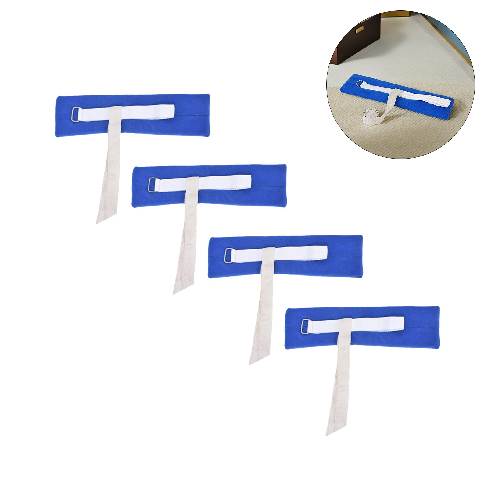 

4 шт. регулируемые медицинские ремни на щиколотке, утолщенная губка для пациентов, удобная посадка, поручни для кормления, защита от падения