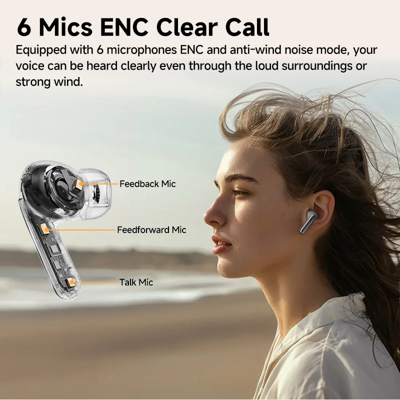 Imagem -04 - Qcy-melobuds Pro Fones de Ouvido sem Fio Detecção Intra-auriculares Fones de Microfone Bluetooth 5.3 Hi-res Ldac Híbrido 46db Anc