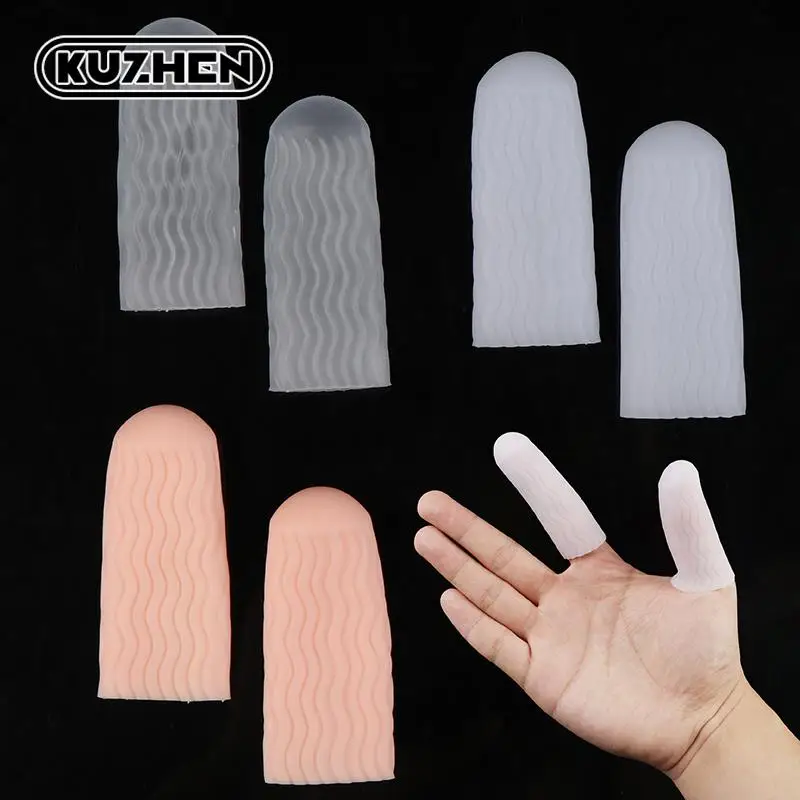 Silicone Finger Protector Sleeve Cover Anti-cut Heat Resistant Finger Sleeves Great Cooking Kitchen Tools