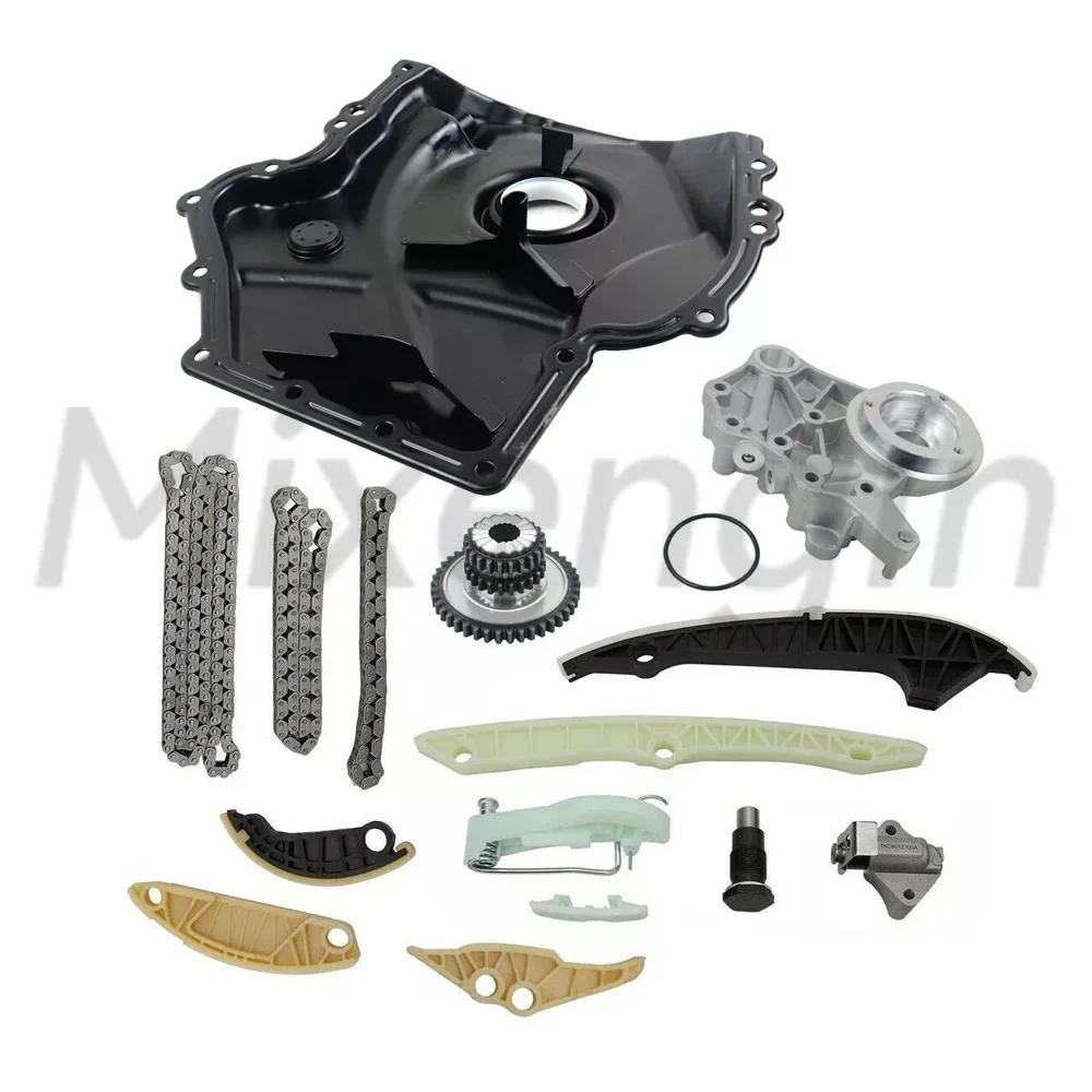 Engine Parts Timing Chain Kit Water Pump For 1.8 2.0 L L4 TFSI TSI Fit AUDI A3 A4 A5 SEAT ALHAMBRA SKODA Volkswagen BEETLE CC B7