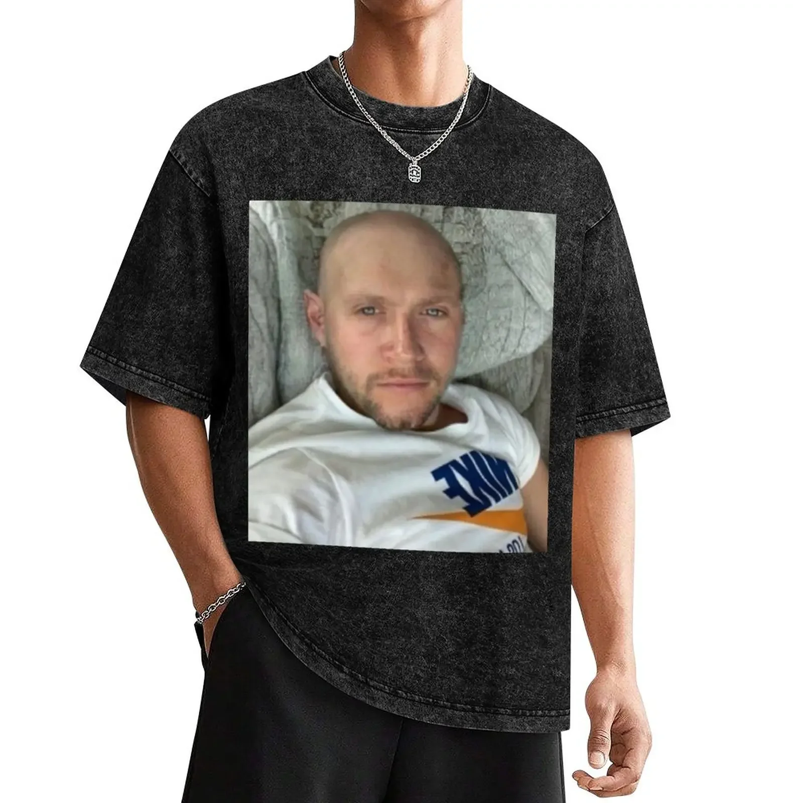 Niall Horan but bald T-Shirt quick-drying plus size clothes plain men workout shirt