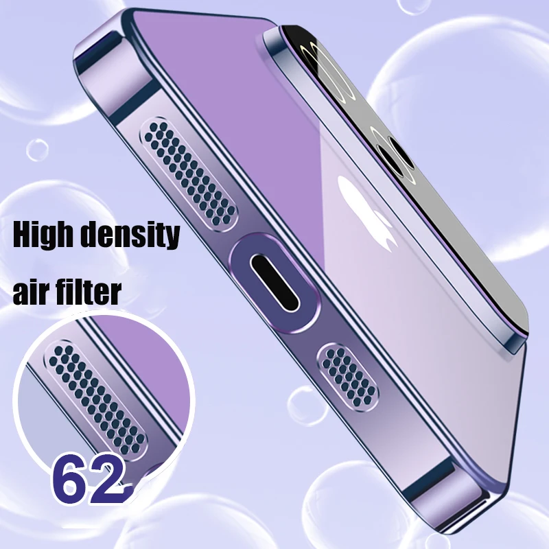 Luxury Plating Clear Hard PC Glass Lens Camera Protection Case For iPhone 17 Pro Max 16 15 13 11 12 14 Transparent Bumper Cover