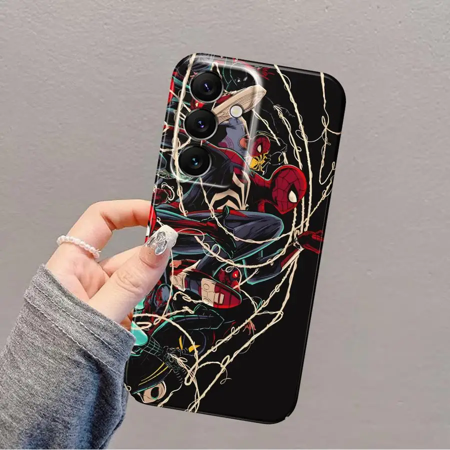 Funda rígida para teléfono Samsung Galaxy S25 Ultra S20 S25 + S24 + S21 S22 S23 FE S24 Plus Note 20 Marvel Spider Man Group