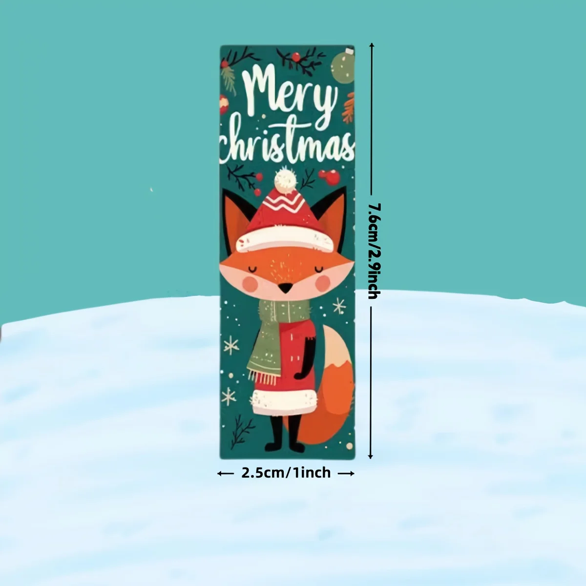 120/360/2400 Stück Weihnachtsaufkleber-Rolle - Niedlicher Weihnachtsmann Eisbär, Frohe Weihnachten - für Geschenkverpackungen, Verpackung - Papierbasiert – Detail 3