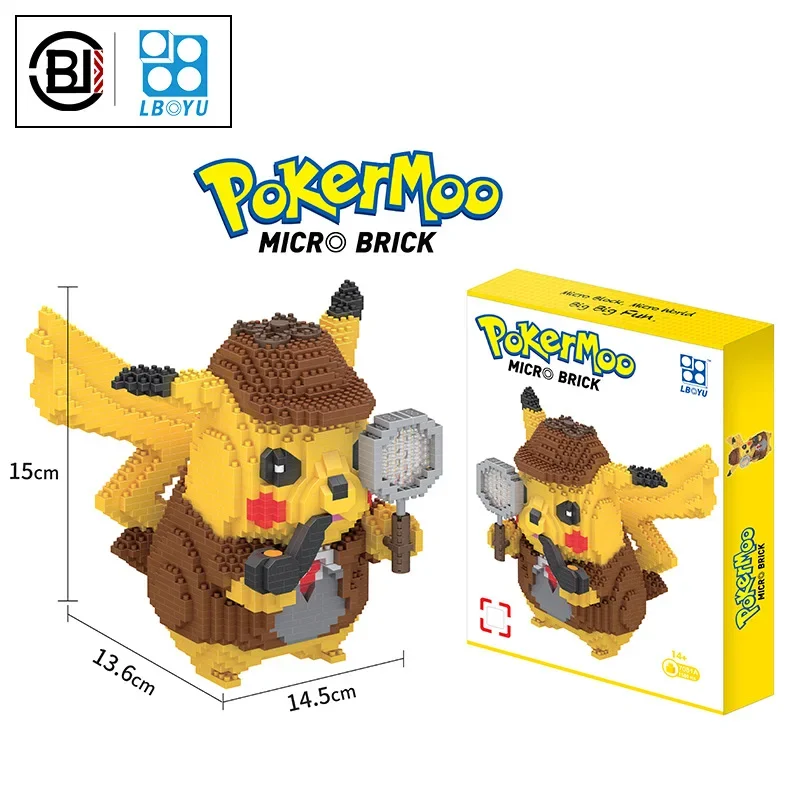الحيوانات الأليفة الجني ألعاب مكعبات البناء كزة الكرة بطة صغيرة بيكاتشو تشارجر الطوب أنيمي قزم الماس دمية جيب الوحش ألعاب أطفال