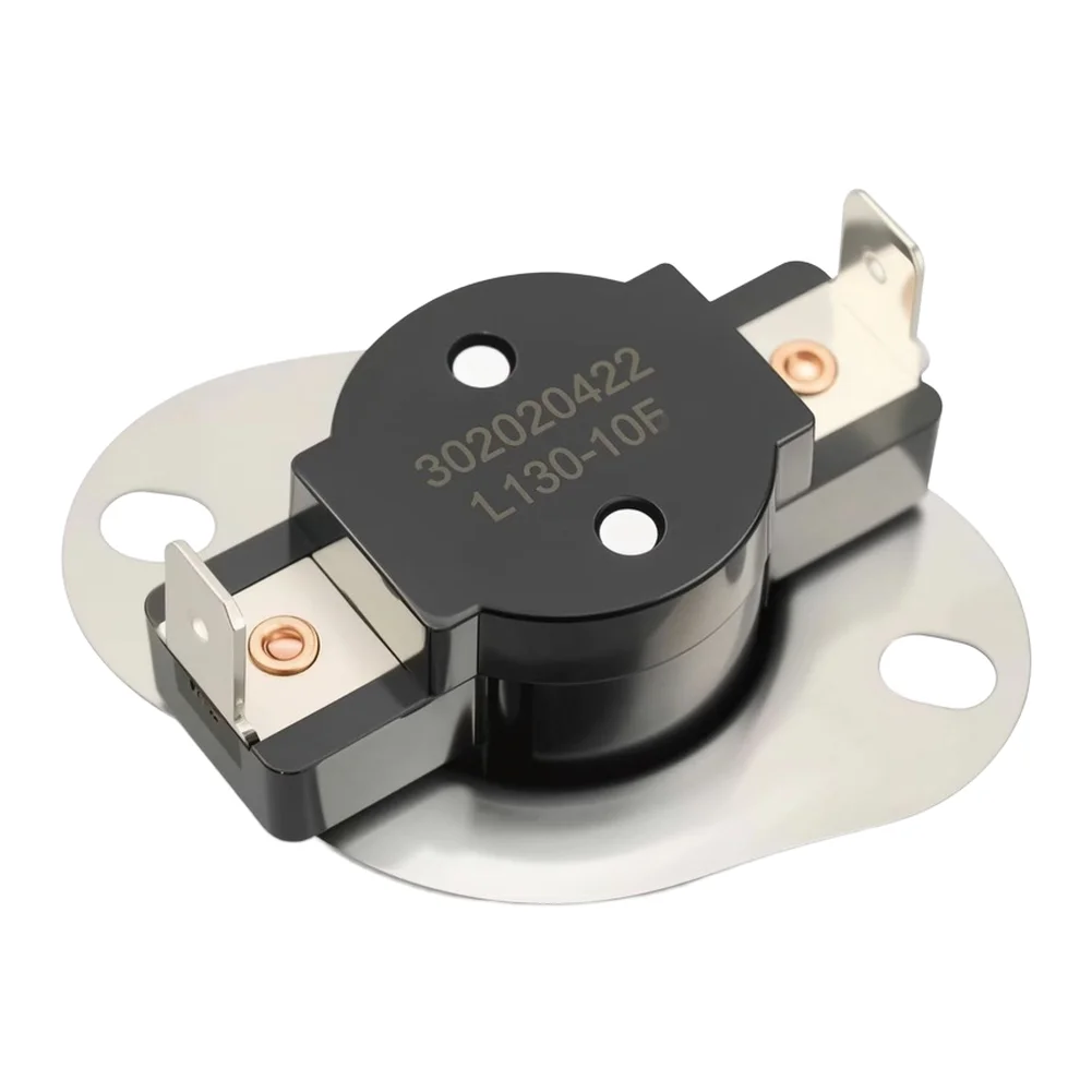 WE04X26214 Dryer Thermostat for GE 5TX62E9ST0WS and GTD33EASK0WW Models 3.58 x 2.64 x 1.26 Inches Silver Metal Part