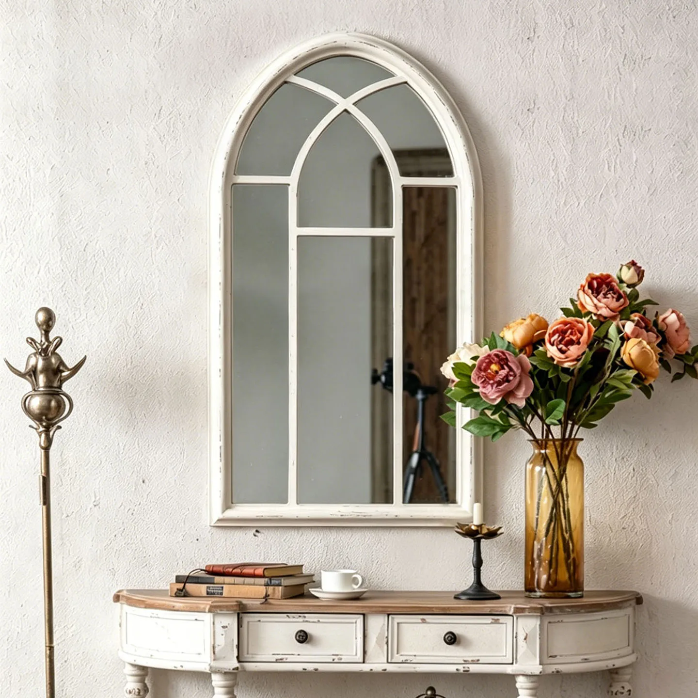 French retro wall-mounted mirror false window porch fireplace guest restaurant mirror homestay coffee hotel wall-mounted