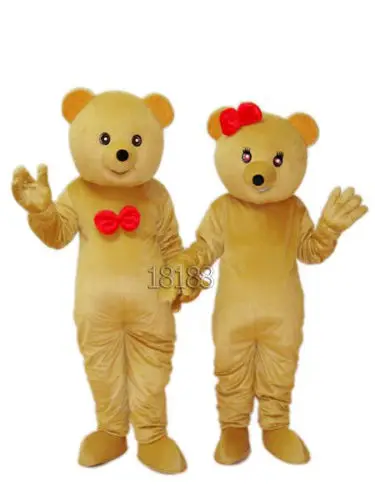 New Adult Hot Sale Foam Both Bears Fancy Cartoon Mascot Costume Plush Christmas Fancy Dress Halloween Mascot Costume