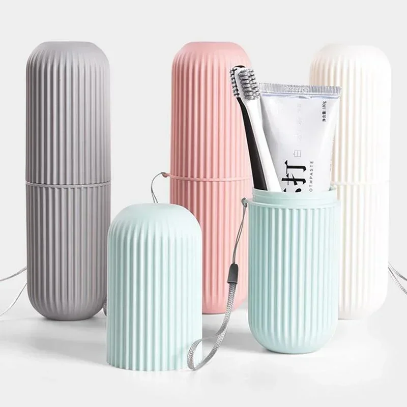 2026 Portable Travel Toothbrush Toothpaste Storage Box Oral Care Washing Cup Household Outdoor Bathroom Accessory