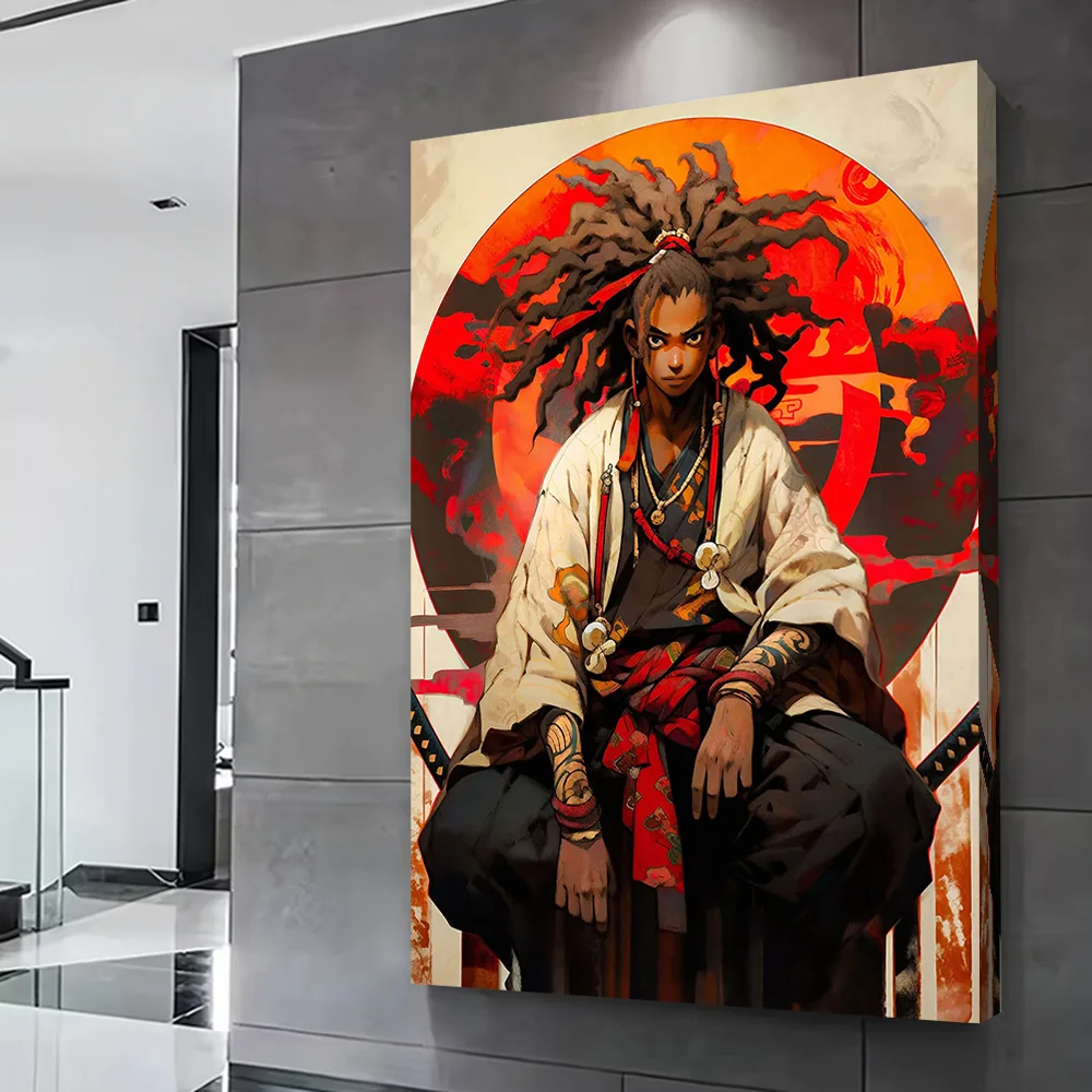 سيد السيوف المشارك تخصيص مطبوعة قماش اللوحة للصور جدار الفن غرفة المعيشة الديكور ديكور المنزل الحمام