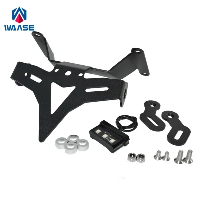 

waase для Honda CB650R CBR650R CB CBR 650R 2019 2020, кронштейн для регистрации крыла, рамка для держателя номерного знака со светодиодной подсветкой