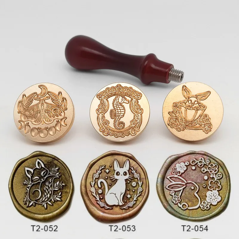 

Jellyfish Starfish Butterfly Castle Star Cat Little Prince Snowflake Deer Dragonfly Unicorn Wax Seal Stamp Sealing Stamp Head