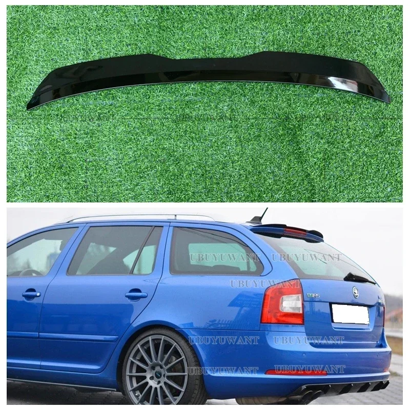 Rear Roof Lip Spoiler For Skoda Octavia RS Mk2 Combi 2005-2007 ABS Car Tail Wing For Facelift Combi 2008-2013 Universal Spoiler