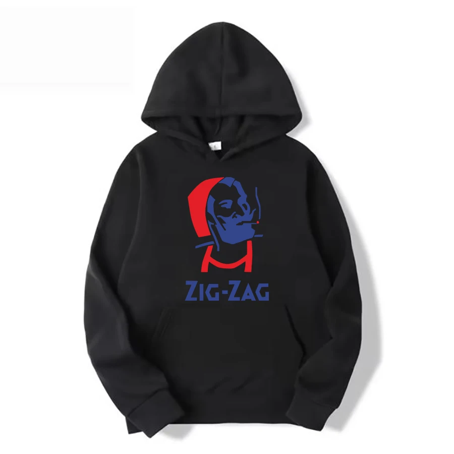 سويت شيرت برقبة دائرية وأكمام طويلة مع قبعة مطبوعة كاجوال دافئة وأنيقة الوزن الثقيل (وزن القماش 220–320 جم/م2) #2