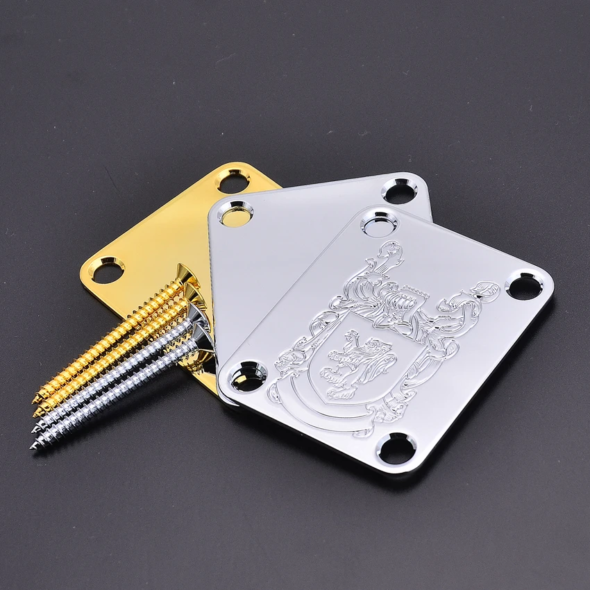 1 Set  Original Genuine  Gotoh NBS-03/NBS-Art-01 Electric Guitar Electric Bass Neck Plate / Neck Joint Plate With Screws