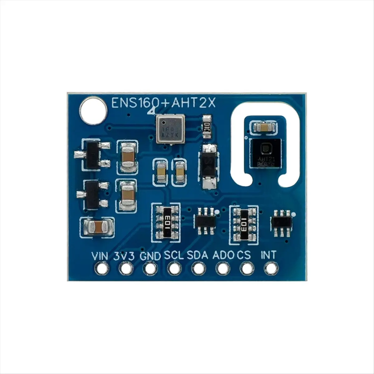 A10I ENS160 + AHT21 Air Quality Sensor - CO₂, ECO₂, TVOC, Temp & Humidity Module for , for & IoT Projects