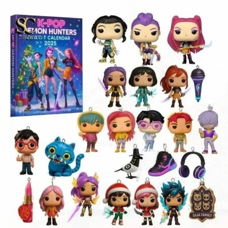 Kpop شيطان هنتر عيد ميلاد مفتاح سلسلة المشجعين حقيبة كيرينغ شيطان هنتركس Kpop المفاتيح هدايا لضيوف الحفلات Kpop ووريورز المفاتيح