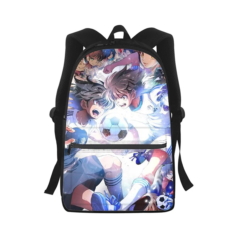 Anime Captain Tsubasa Mochila para Homens e Mulheres, 3D Print, Student School Bag, Laptop Bag, Shoulder Bag, Viagem, Kids, Moda