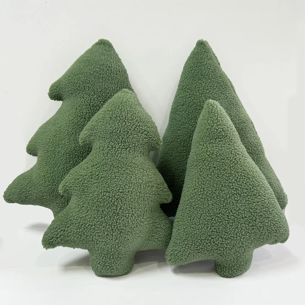 

Green Realistic Green Christmas Tree Pillow For Home Decor Soft And Comfortable Soft