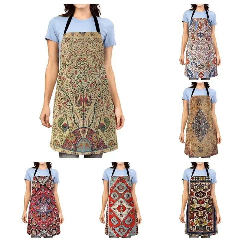 Aesthetic Women kitchen apron original Children Waterproof girl custom man waiter work apron oil proof Morocco vintage Persia