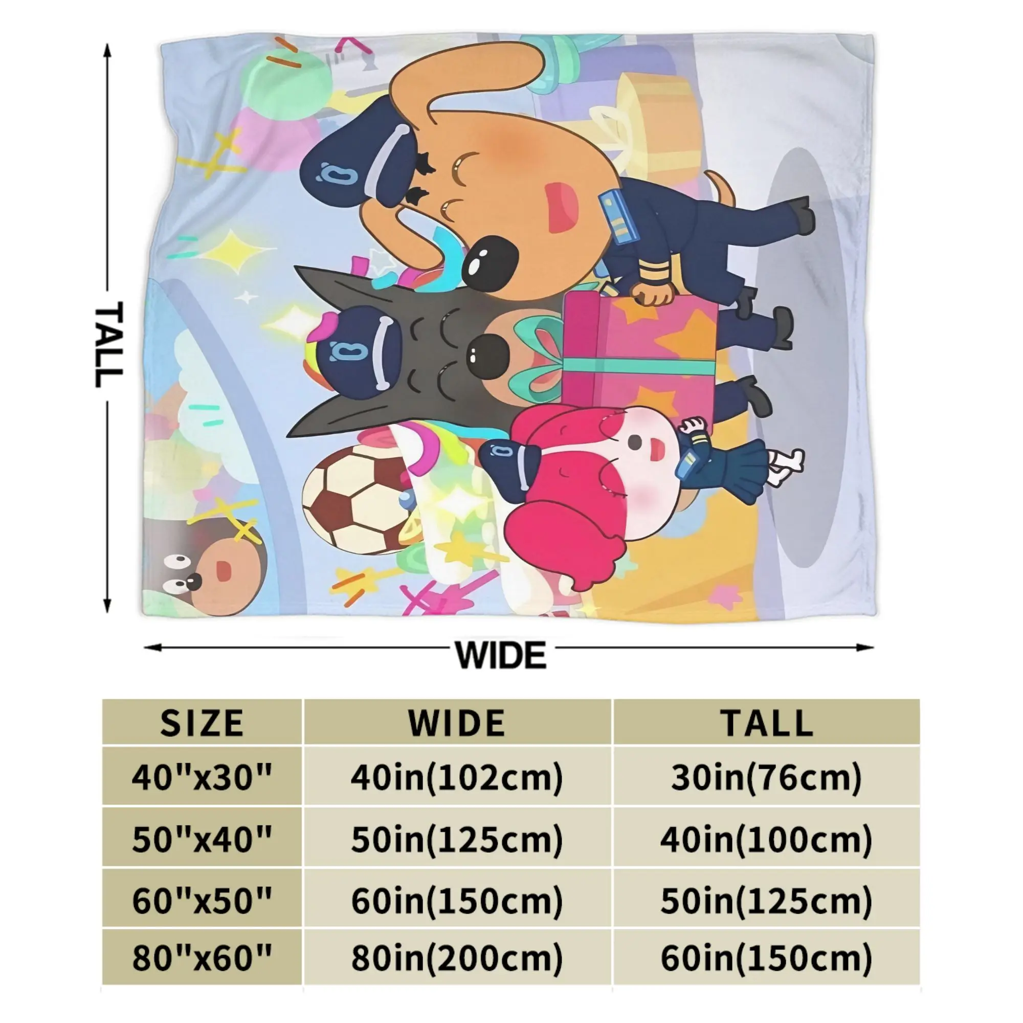 Warm Soft BlanketGirls Boys Picnic Sheriffs Labradors Throw Blanket  Flannel Bedspread For Bedroom Graphic Sofa Bed Cover view 6