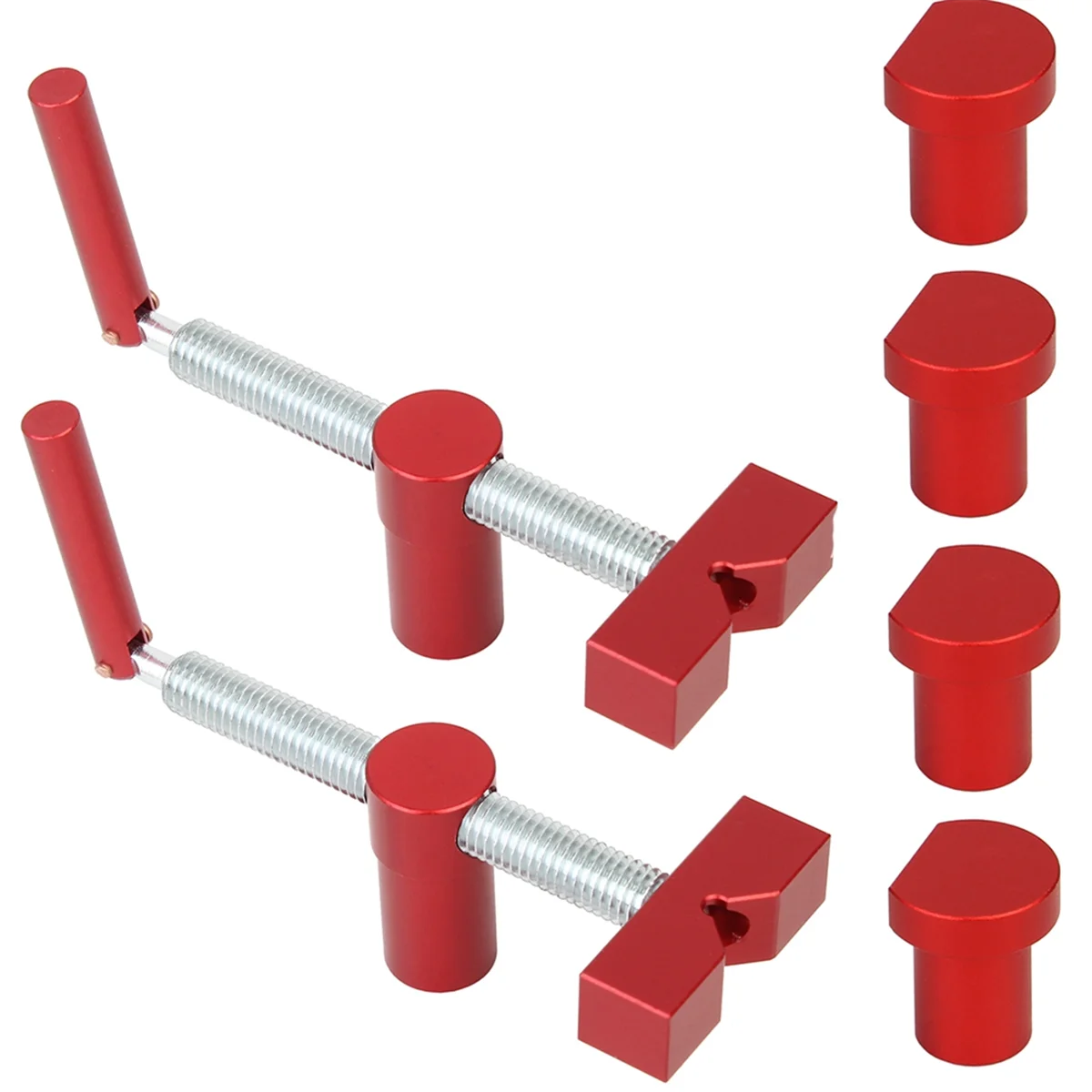 

Woodworking Desktop Clip Fast Fixed Clip Quick Fixture Clamping Tool for 19MM Hole Woodworking Bench Dog Tool-Red