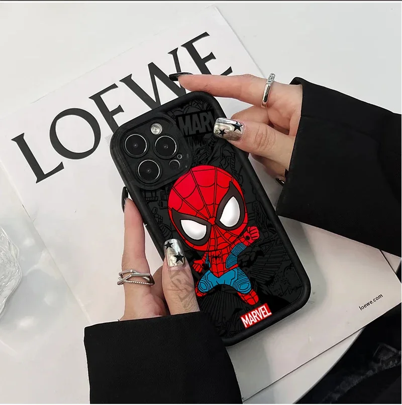 جراب هاتف لهاتف VIVO V50 Lite V40 V30E V30 Y36 Y03 Y18 Y28S Y20 Y16 V29E V29 V27E V27 X200 FE غطاء ناعم الرجل العنكبوت فينوم جروت